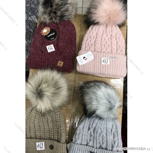 Women's warm winter fleece hat (ONE SIZE) WROBI POLAND PV919036