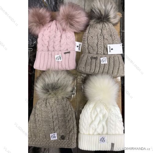 Women's warm winter fleece hat (ONE SIZE) WROBI POLAND PV919036