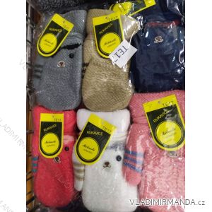 Mittens with fur children's girl and boys (3-8 years) MILAOLI POL219TE9