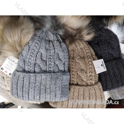 Women's warm winter fleece hat (ONE SIZE) WROBI POLAND PV919036