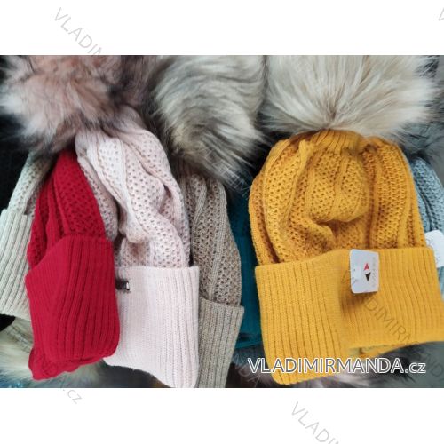 Women's warm winter fleece hat (ONE SIZE) WROBI POLAND PV919036