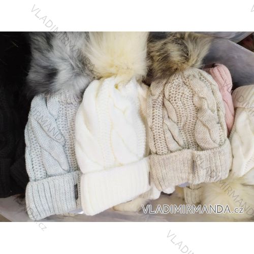 Women's warm winter fleece hat (ONE SIZE) WROBI POLAND PV919036