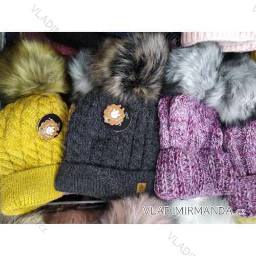 Women's warm winter fleece hat (ONE SIZE) WROBI POLAND PV919036