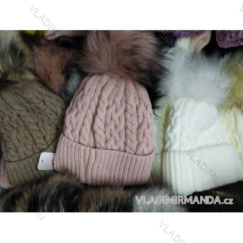 Women's warm winter fleece hat (ONE SIZE) WROBI POLAND PV919036