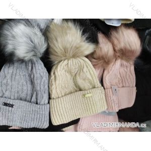 Women's warm winter fleece hat (ONE SIZE) WROBI POLAND PV919036