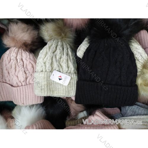 Women's warm winter fleece hat (ONE SIZE) WROBI POLAND PV919036