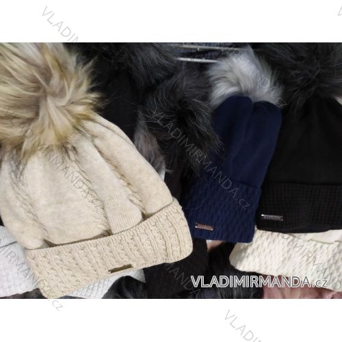 Women's warm winter fleece hat (ONE SIZE) WROBI POLAND PV919036