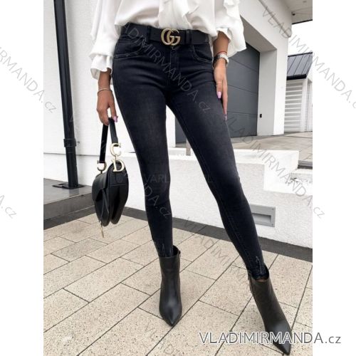 Leggings pants leatherette with zip (34-42) JEANS JWA20048