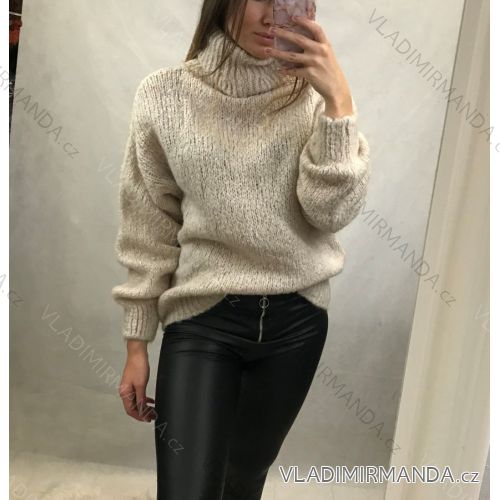 Sweater turtleneck long sleeve women (S -M -L ONE SIZE) Italská móda IIM820050