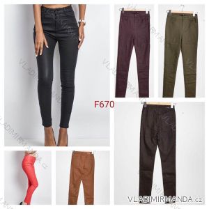 Leggings pants leatherette with zip (34-42) JEANS JWA20038