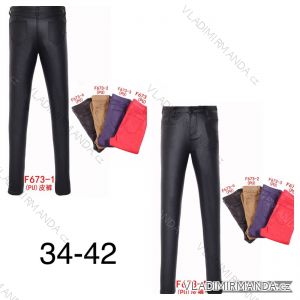 Leggings pants leatherette with zip (34-42) JEANS JWA20038