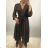 Dress with 3/4-sleeve ladies pocket (uni sl) ITALIAN Fashion IM3181746 black SL