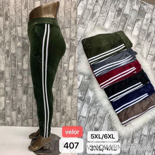 Women's long velvet sweatpants (S-XL) TURKISH FASHION TMWL20633