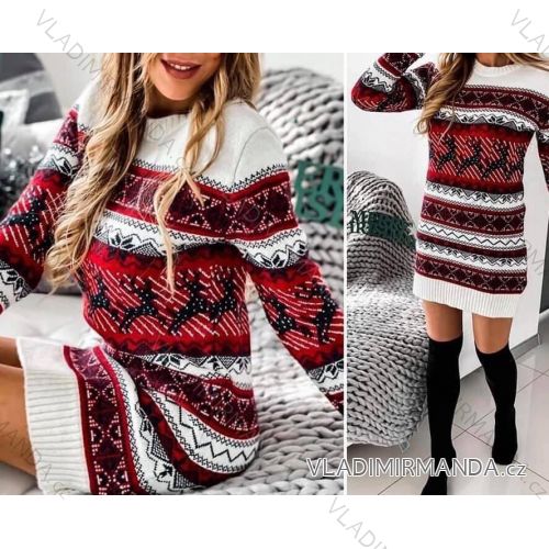 Dress / sweater knitted long sleeve (uni sl) ITALIAN Fashion IMWK21675