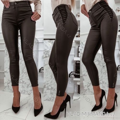 Leggings pants leatherette with zip (xs-m) Italian Fashion LML20003 JWA2033150