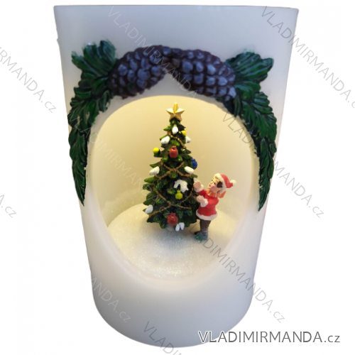 LED plastic Christmas candle DEKA20004