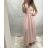 Women's Lace Summer Strapless Dress (UNI S-M) ITALIAN FASHION IMM20304 S / M one size purple