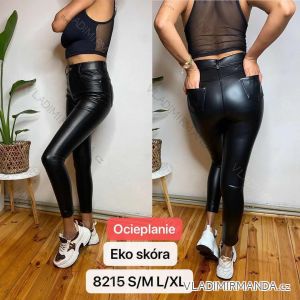 Women's leatherette long thermal pants (S-XL) TURKISH FASHION TMWL207800