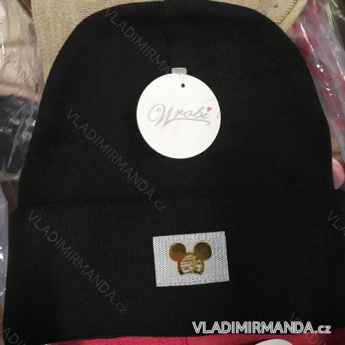 Women's cap with stones (uni) WOOLK POLAND PV417027