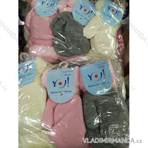 Gloves mittens with laces baby girl puppies (10-12-14-16cm) YOCLUB POLAND R-117A / 10-16CM