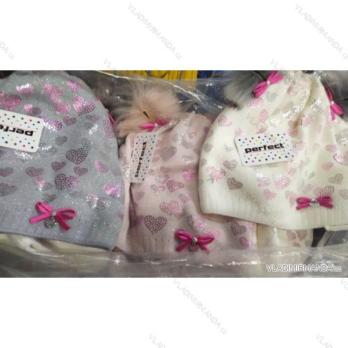 Girls' winter warm cap (2-5 years) POLAND PRODUCTION PV919012