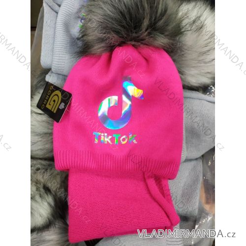 Winter hat with pompon women (ONE SIZE) WROBI PV719045