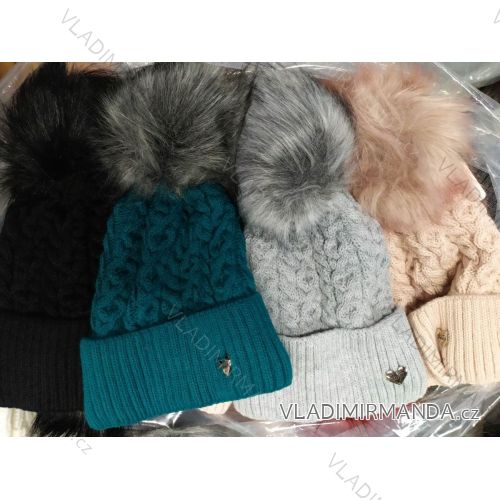 Women's warm winter fleece hat (ONE SIZE) WROBI POLAND PV919036