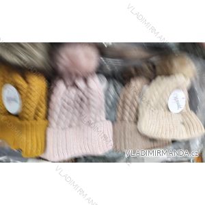 Women's warm winter fleece hat (ONE SIZE) WROBI POLAND PV919036