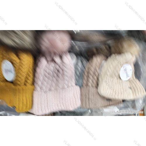 Women's warm winter fleece hat (ONE SIZE) WROBI POLAND PV919036