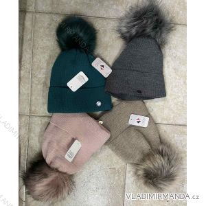 Women's warm winter fleece hat (ONE SIZE) WROBI POLAND PV919036