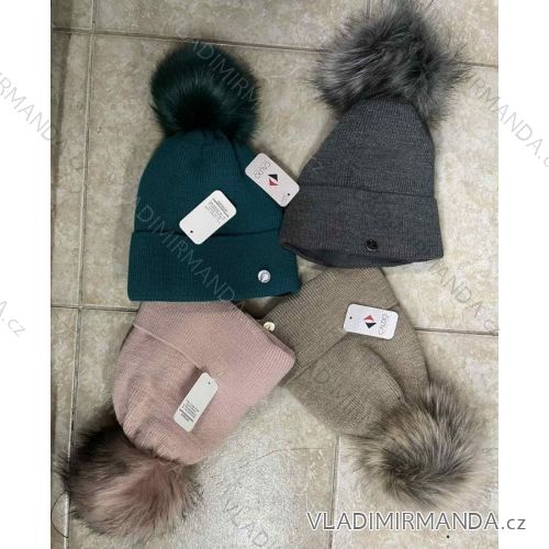 Women's warm winter fleece hat (ONE SIZE) WROBI POLAND PV919036