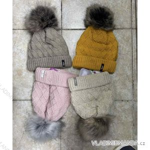 Women's warm winter fleece hat (ONE SIZE) WROBI POLAND PV919036