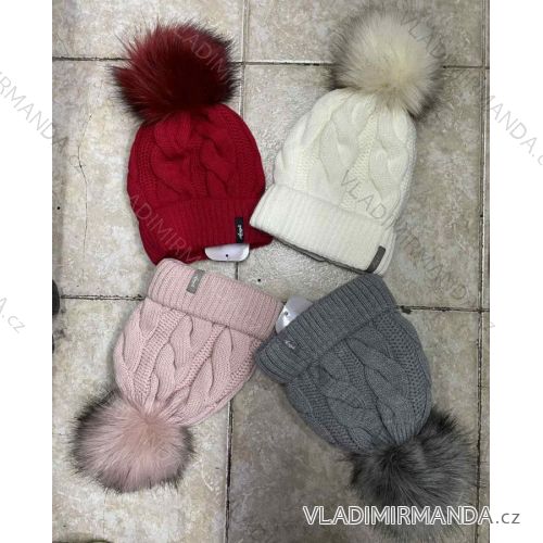 Women's warm winter fleece hat (ONE SIZE) WROBI POLAND PV919036