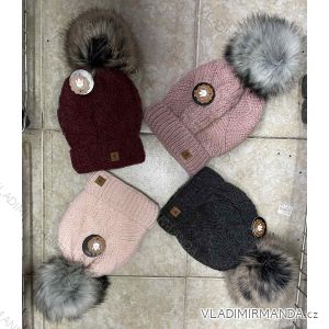 Women's warm winter fleece hat (ONE SIZE) WROBI POLAND PV919036