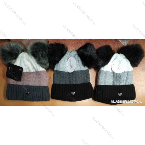 Women's warm winter fleece hat (ONE SIZE) WROBI POLAND PV919036