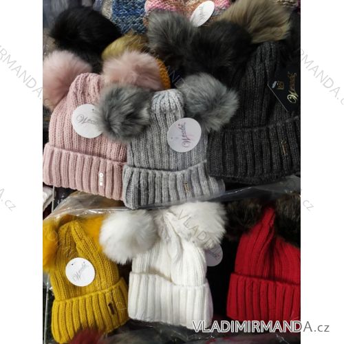 Women's warm winter fleece hat (ONE SIZE) WROBI POLAND PV919036