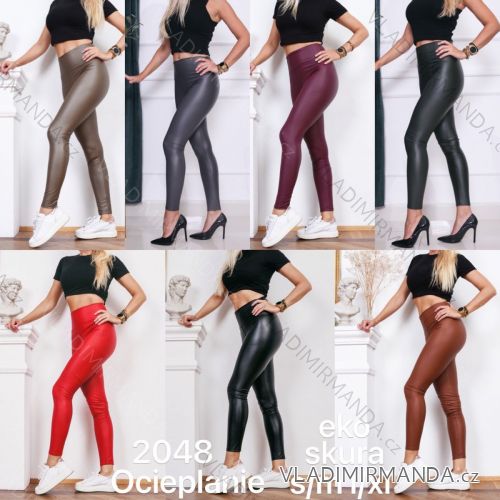 Leggings pants leatherette with zip (xs-m) Italian Fashion LML20003