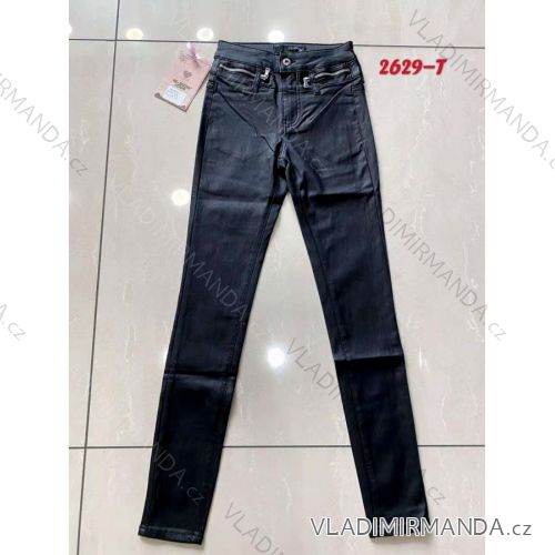 Leggings pants leatherette with zip (34-42) JEANS JWA20048