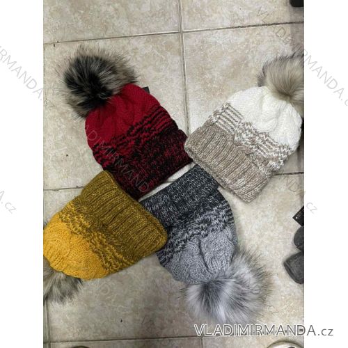 Women's warm winter fleece hat (ONE SIZE) WROBI POLAND PV919036