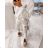 Summer tunic short sleeve and long striped skirt women (uni xs-m) ITALIAN FASHION IM119426