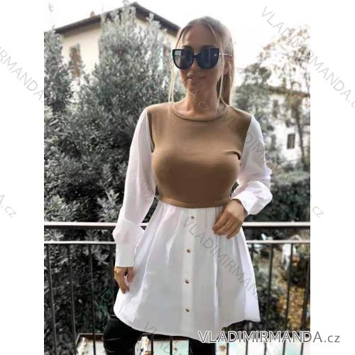 Elegant long sleeve dress for women (UNI S / L) ITALIAN FASHION IMWA20998