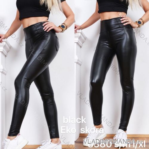 Leggings pants leatherette with zip (xs-m) Italian Fashion LML20003