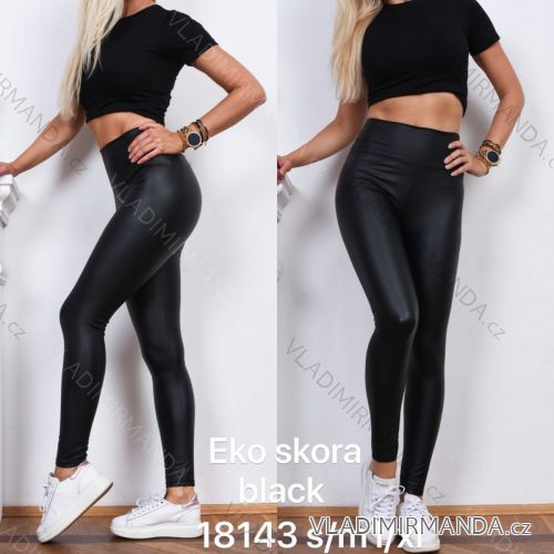 Leggings pants leatherette with zip (xs-m) Italian Fashion LML20003