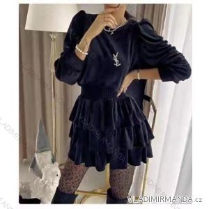 Blouse long sleeve with ruffles women (UNI S / L) ITALIAN FASHION IMK20159