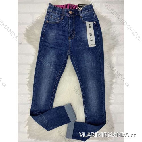 Jeans pants leatherette with zip (XXS-L) LAULIA JWA20108