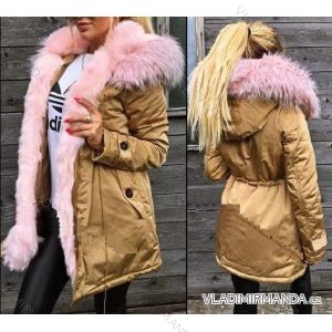 Coat winter park with fur women KZELL ITALIAN MODA 8035K-B