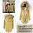 Coat winter park with fur women KZELL ITALIAN MODA 8035K-B beige L