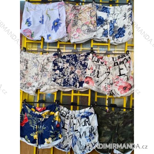 Summer shorts women (UNI s / m) ITALIAN MODA IMD20199 Pattern-3 S / M one size