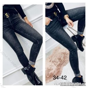 Leggings pants leatherette with zip (34-42) JEANS JWA20048