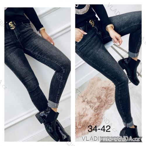 Leggings pants leatherette with zip (34-42) JEANS JWA20048